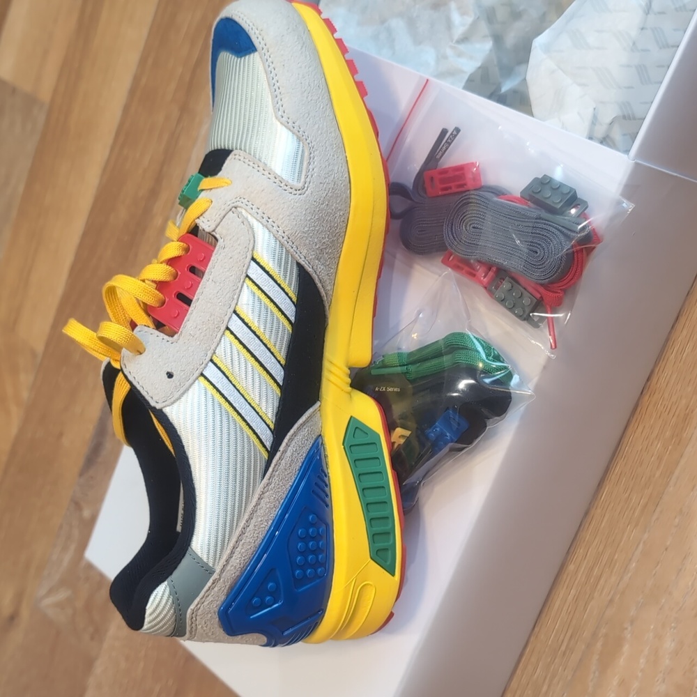 NIB Adidas ZX 8000 Lego size 10.5